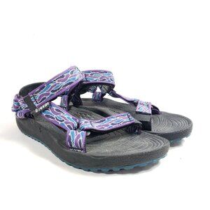Teva Womens Size 6 Sports Sandals Multicolor Pattern Adjustable Straps